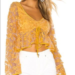 Long Sleeve Lace Blouse